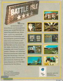 Box back cover for Battle Isle on the Microsoft DOS.