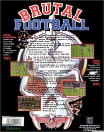 Box back cover for Brutal Sports Football on the Microsoft DOS.