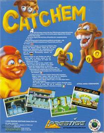 Box back cover for Catch 'Em on the Microsoft DOS.