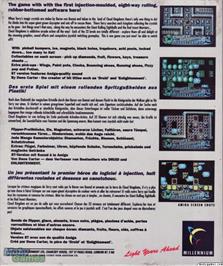 Box back cover for Cloud Kingdoms on the Microsoft DOS.