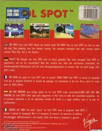 Box back cover for Cool Spot on the Microsoft DOS.