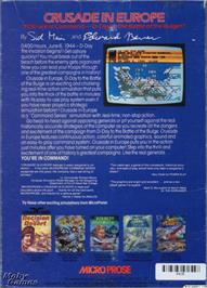 Box back cover for Crusade in Europe on the Microsoft DOS.