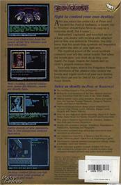 Box back cover for Curse of the Azure Bonds on the Microsoft DOS.