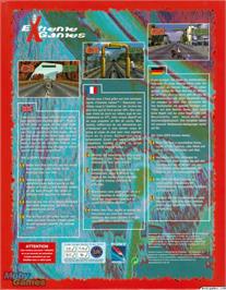 Box back cover for ESPN Extreme Games on the Microsoft DOS.