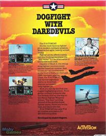 Box back cover for F-14 Tomcat on the Microsoft DOS.