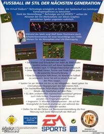 Box back cover for FIFA Soccer 96 on the Microsoft DOS.