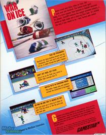 Box back cover for Face Off! on the Microsoft DOS.