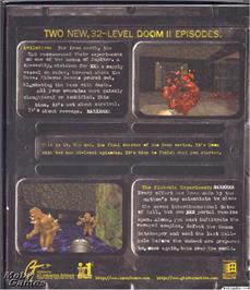 Box back cover for Final DOOM on the Microsoft DOS.