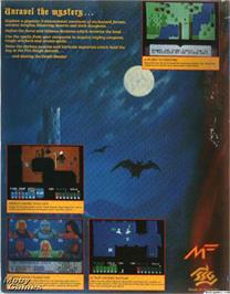 Box back cover for Fire King on the Microsoft DOS.
