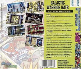 Box back cover for Galactic Warrior Rats on the Microsoft DOS.