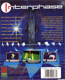 Box back cover for Interphase on the Microsoft DOS.