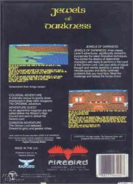 Box back cover for Jewels of Darkness on the Microsoft DOS.