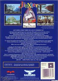 Box back cover for Jinxter on the Microsoft DOS.