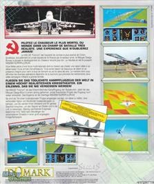 Box back cover for MiG-29M Super Fulcrum on the Microsoft DOS.