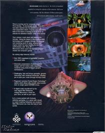 Box back cover for Microcosm on the Microsoft DOS.