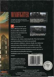 Box back cover for Mindfighter on the Microsoft DOS.
