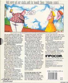 Box back cover for Nord and Bert Couldn't Make Head or Tail of It on the Microsoft DOS.