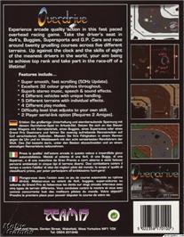 Box back cover for Overdrive on the Microsoft DOS.