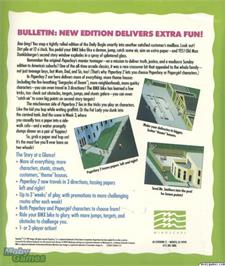 Box back cover for Paperboy 2 on the Microsoft DOS.