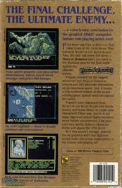 Box back cover for Pools of Darkness on the Microsoft DOS.