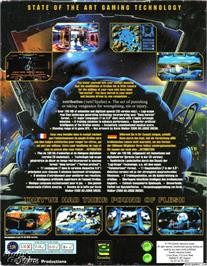 Box back cover for Retribution on the Microsoft DOS.