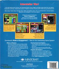 Box back cover for Rules of Engagement on the Microsoft DOS.