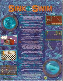Box back cover for Sink or Swim on the Microsoft DOS.