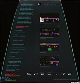 Box back cover for Spectre on the Microsoft DOS.