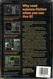 Box back cover for Star Command on the Microsoft DOS.