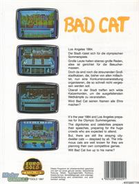 Box back cover for Street Cat on the Microsoft DOS.