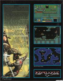 Box back cover for Stryx on the Microsoft DOS.