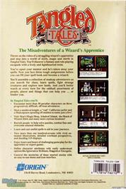 Box back cover for Tangled Tales on the Microsoft DOS.
