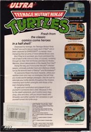 Box back cover for Teenage Mutant Ninja Turtles on the Microsoft DOS.