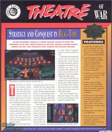 Box back cover for Theatre of War on the Microsoft DOS.