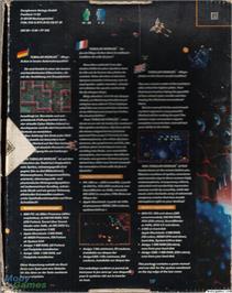 Box back cover for Tubular Worlds on the Microsoft DOS.