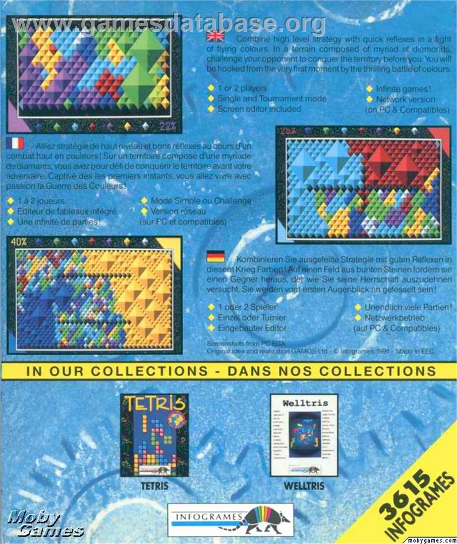 7 Colors - Microsoft DOS - Artwork - Box Back