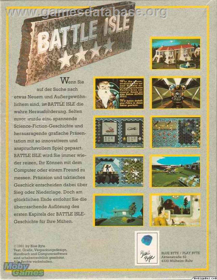 Battle Isle - Microsoft DOS - Artwork - Box Back