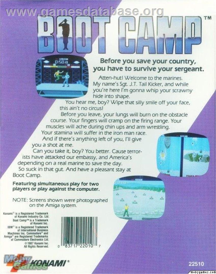 Boot Camp - Microsoft DOS - Artwork - Box Back