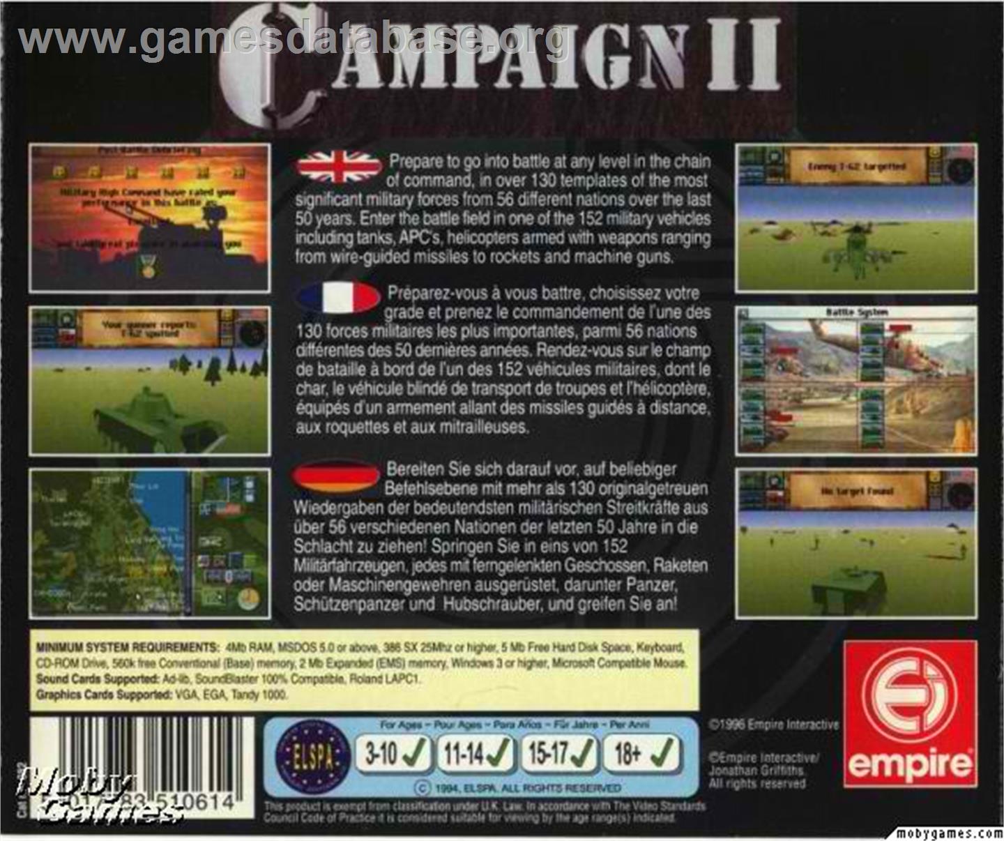 Campaign 2 - Microsoft DOS - Artwork - Box Back