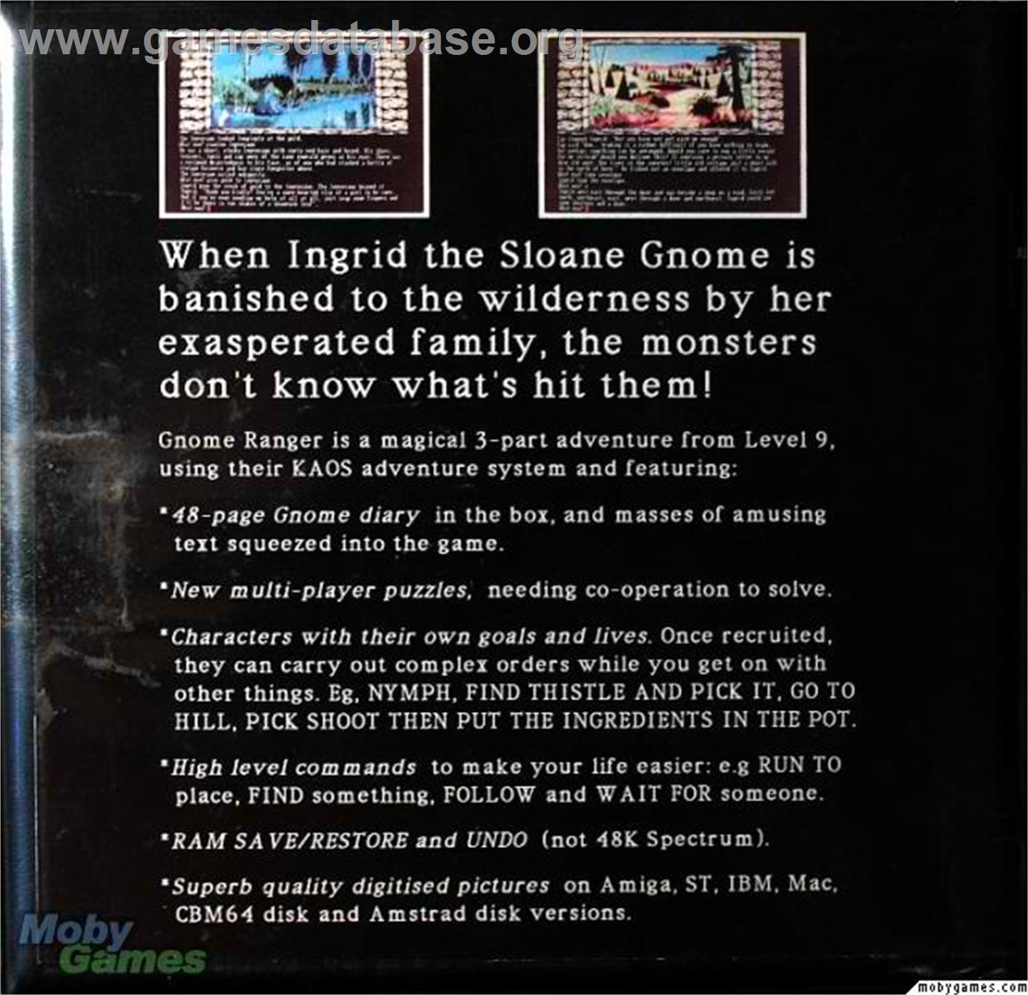 Gnome Ranger - Microsoft DOS - Artwork - Box Back