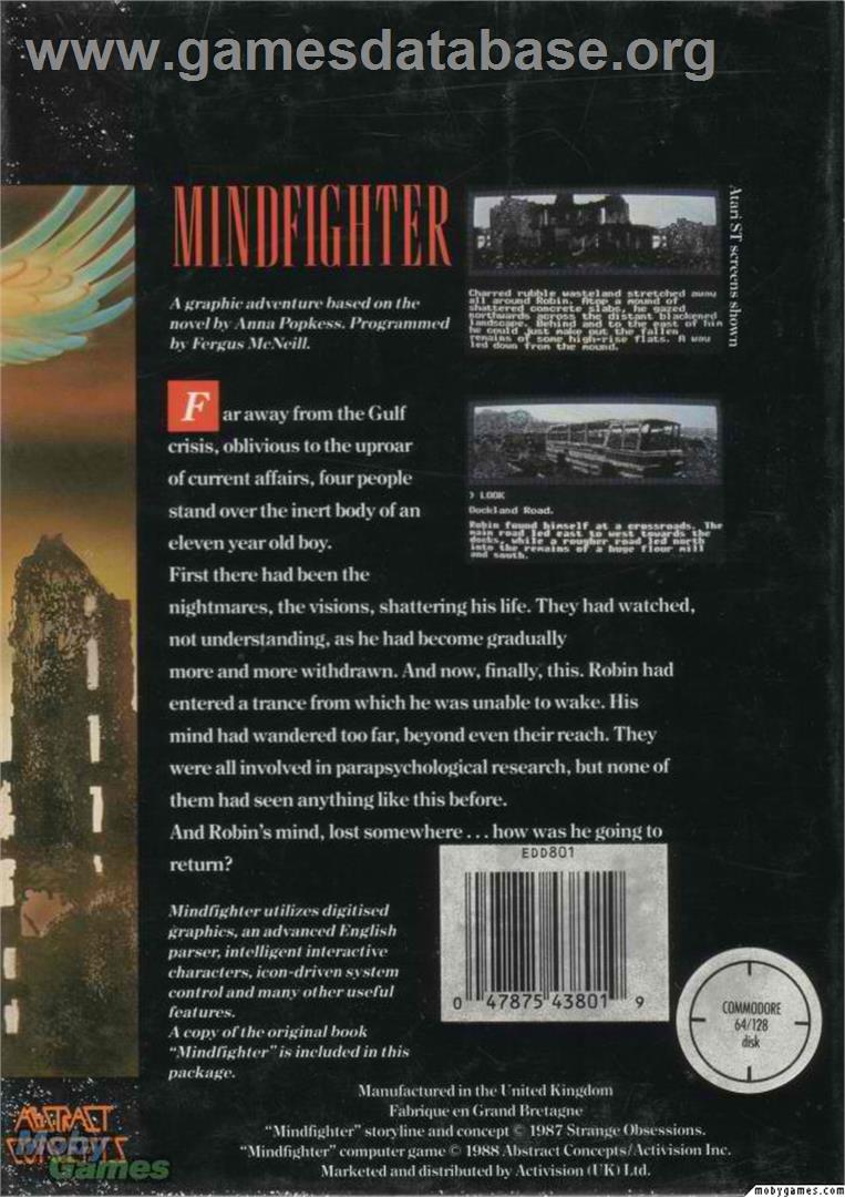 Mindfighter - Microsoft DOS - Artwork - Box Back