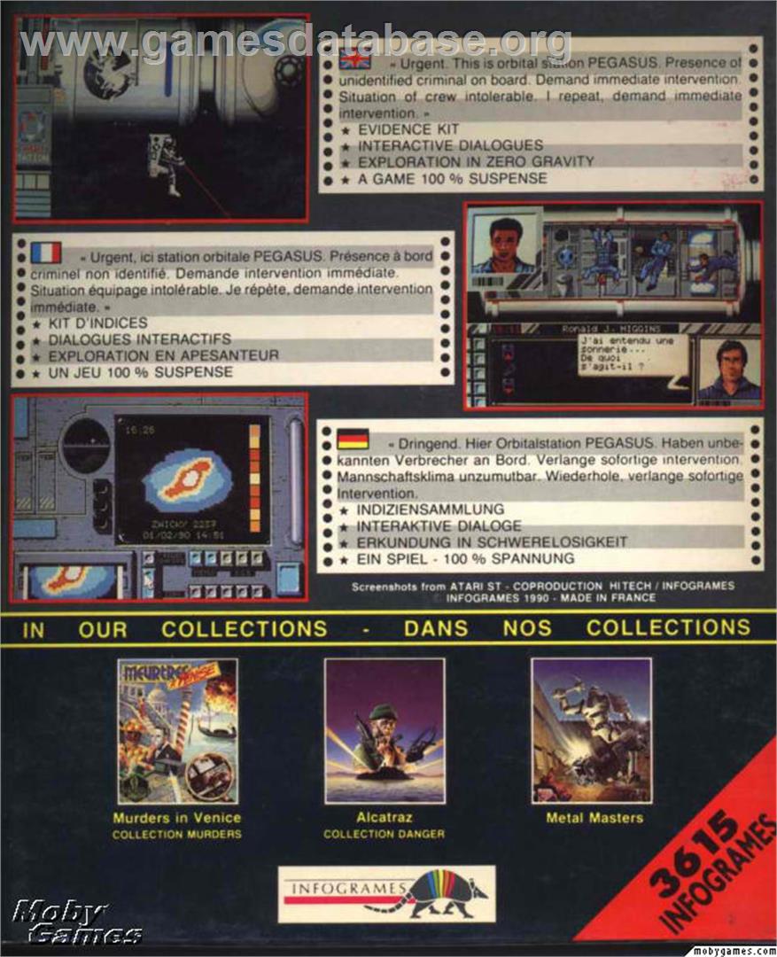 Murders in Space - Microsoft DOS - Artwork - Box Back