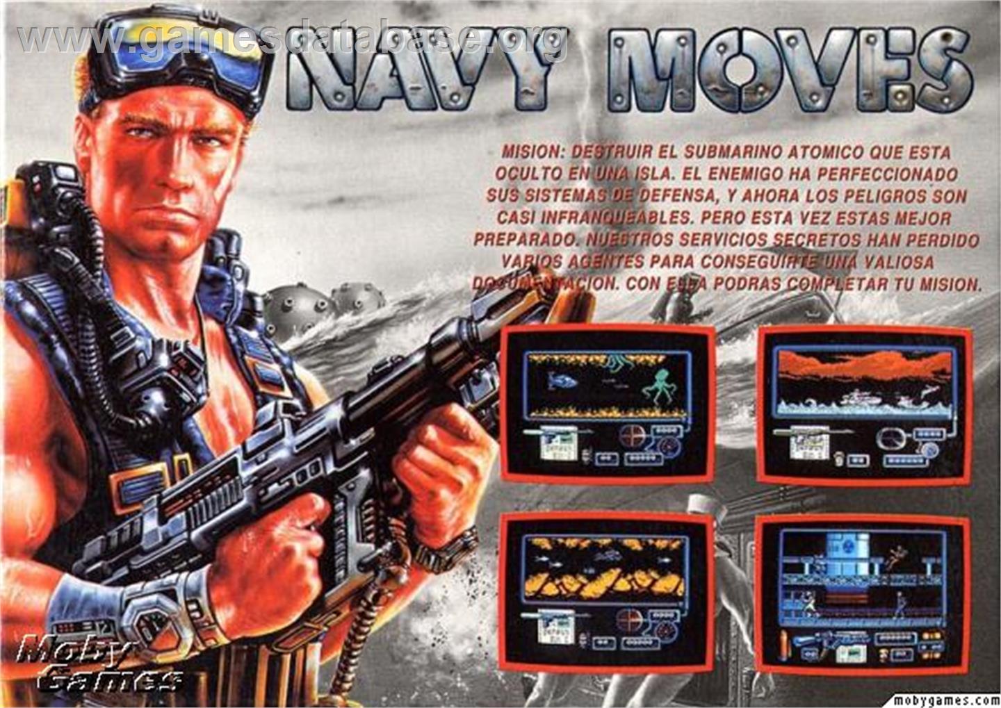 Navy Moves - Microsoft DOS - Artwork - Box Back