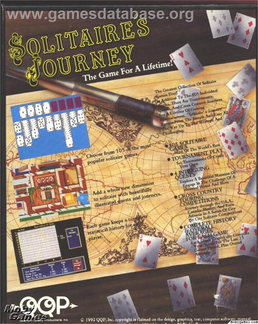 Solitaire's Journey - Microsoft DOS - Artwork - Box Back