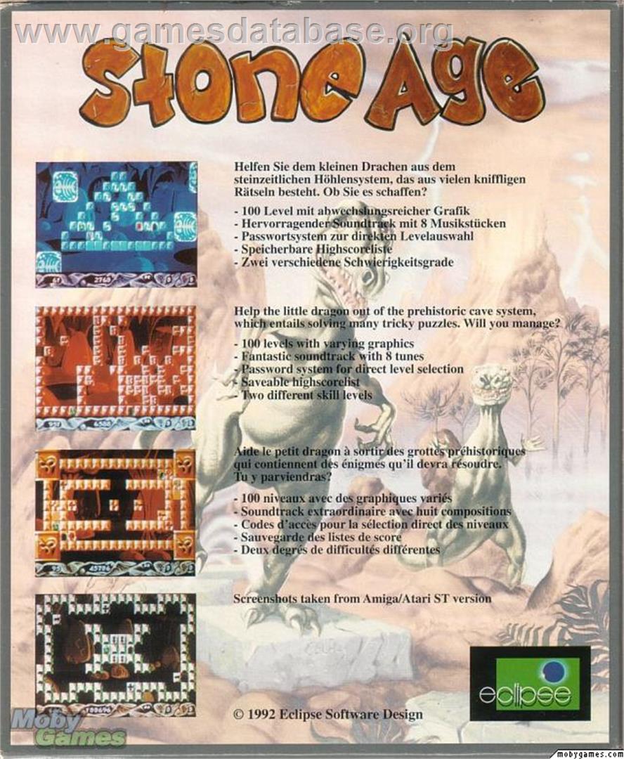 Stone Age - Microsoft DOS - Artwork - Box Back