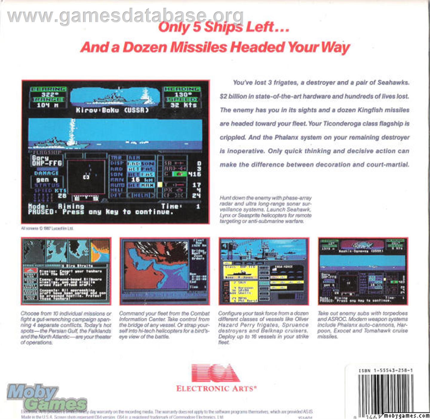 Strike Fleet - Microsoft DOS - Artwork - Box Back