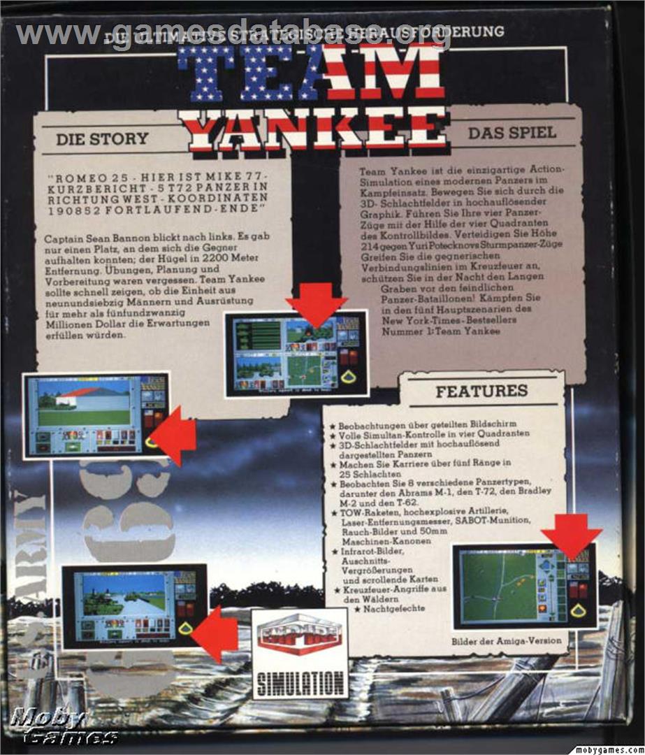 Team Yankee - Microsoft DOS - Artwork - Box Back