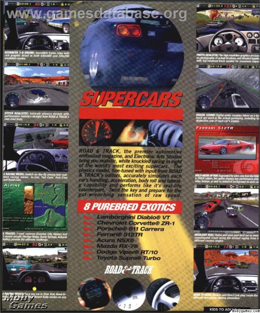 The Need for Speed - Microsoft DOS - Artwork - Box Back