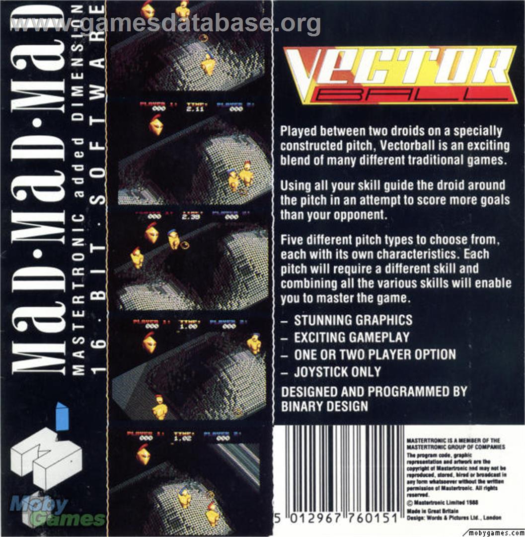 Vectorball - Microsoft DOS - Artwork - Box Back