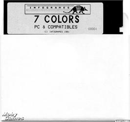 Artwork on the Disc for 7 Colors on the Microsoft DOS.